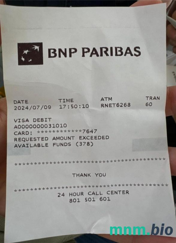 Francja BNP Paribas przykładowy czek płatniczy PSD